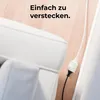 deleyCON 2m Stromkabel Verlängerungskabel Flachstecker Produktbild-Vorschau 5