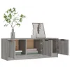 vidaXL TV-Schrank Grau Sonoma 102x35x36,5 cm Holzwerkstoff Produktbild-Vorschau 3