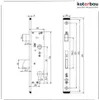 KOTARBAU® Zamek ramowy rurowy rozstaw 92 mm szyld C 30 mm Podgląd zdjęcia produktu 7