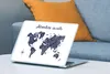 MuchoWow® Laptop Aufkleber Sticker Cover Weltkarte - Blau - Produktbild-Vorschau 4
