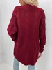 ASKSA Damen Langarm Strickjacke Mittellange Elegant Mantel Produktbild-Vorschau 6