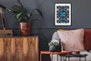 MuchoWow® MuchoWow® Gerahmtes Poster Blumen - Blau - Weiß - Produktbild-Vorschau 3