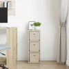 Komoda z szufladami vidaXL z drewna dębowego Sonoma, 25,5 x Podgląd zdjęcia produktu 3