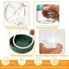 Collage of images showing features of glass jars. Produktbild-Vorschau