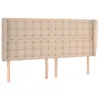 vidaXL Kopfteil mit Ohren Cappuccino-Braun 203x23x118/128cm Produktbild-Vorschau 1