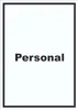 Personal Schild mit Text hochkant A0 (841x1189mm) Produktbild-Vorschau 1