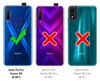 Three phone backs are shown, with one marked as compatible and two as incompatible with a product. Náhľad obrázku produktu