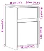 VidaXL 851998, Biały, Drewno, 50 kg, 5 kg, 380 mm, 340 mm Podgląd zdjęcia produktu 8