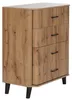 Kommode HWC-P42, dressoir/buffet, 4 lades, MDF, 92x80x40 cm Productafbeelding-voorbeeld 6