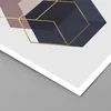 Poster - Poster ohne Rahmen - Sechsecke Modern Gold - 60x60 Produktbild-Vorschau 2