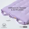 HOMESCAPES 6er Set Stuhlkissen 40x40 cm Flieder – Produktbild-Vorschau 6