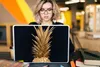 MuchoWow® Laptop Aufkleber Sticker Cover Ananas - Gold - Produktbild-Vorschau 5