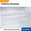 Interior view of a mini refrigerator with a wire shelf. Produktbild-Vorschau