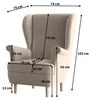 Masseno Polstersessel LENTIO, Glamour Loungesessel Produktbild-Vorschau 6