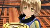 A young anime character holding a compass on a wooden deck. Produktbild-Vorschau