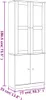 vidaXL Vitrinenschrank ALTA Weiß 77x35x186,5 cm Massivholz Produktbild-Vorschau 8