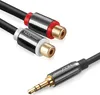 deleyCON 1m Stereo Audio Cinch auf Klinke Kabel 3,5mm - Produktbild-Vorschau 2