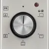 A close-up view of the control panel of an appliance, featuring a large dial and various symbols. Produktbild-Vorschau