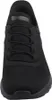 A front view of a black Skechers sneaker. Voir les images du produit