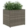 vidaXL Fioriera grigia 36x30x32 cm Poly Rattan Anteprima dell’immagine prodotto 4