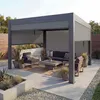 Pergola HWC-L46 z boczną ścianką, pawilonem z lameli Rollo, Podgląd zdjęcia produktu 9