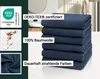 6er Set Handtücher, 50x100 cm 100% Baumwolle, dunkelbau Produktbild-Vorschau 4