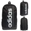 A collage of three images showing a black Adidas backpack from different angles. Produktbild-Vorschau