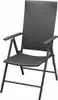 vidaXL Stapelbare Gartenstühle 2 Stk. Poli Rattan Schwarz Anteprima dell’immagine prodotto 11