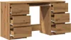 A wooden desk with multiple drawers, shown from the front. Anteprima dell’immagine prodotto