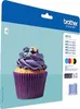 A package for Brother ink cartridges featuring a cupcake. Produktbild-Vorschau