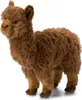 A brown plush alpaca toy is shown standing against a white background. Anteprima dell’immagine prodotto
