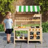 GOPLUS Kinder Matschküche mit Sonnendach, Kinderküche Produktbild-Vorschau 2