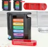 Pillenbox 'Deluxe' 7 Tage Regenbogenfarben schwarz Produktbild-Vorschau 4