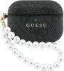 Housse Case AirPods Pro 3 Guess similicuir gris logo doré Voir les images du produit 1