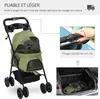 PawHut Poussette buggy pliable chien chat panier rangement Voir les images du produit 3