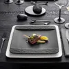 Villeroy & Boch Manufacture Rock čtvercový jídelní talíř Náhled obrázku produktu 6