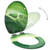 vidaXL Siège de toilette Couvercle Soft-Close MDF vert Voir les images du produit 10