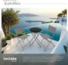 Ensemble table et chaises de jardin DUSSELDORF - gris Voir les images du produit 4