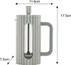 Glas French Press Tee-Kaffeebereiter 350 ml Grün KLAUSBERG Produktbild-Vorschau 5