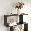 HOMCOM Bibliothèque étagère Zig zag Design Contemporain 80L Voir les images du produit 8