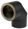 Raik Coltherm Rauchrohrbogen 150mm schwarz doppelwandig 90° Produktbild-Vorschau 2