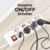 deleyCON 4 Fach Steckdosenleiste Einzeln Schaltbar 3,0m Produktbild-Vorschau 3