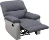 Poltrona relax "Lincoln"- Bianco/ Grigio chiaro Anteprima dell’immagine prodotto 3