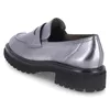 Paul Green Damen Slipper/ Loafer Silber GlattlederGröße:39 Produktbild-Vorschau 3