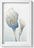 Illustration von Blumen mit Gold– Wandbild mit Rahmen – Produktbild-Vorschau 1