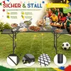ACXIN Buitenmeubel, zwart, 120x60 cm, inklapbare Productafbeelding-voorbeeld 3