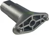 A metallic gray lawnmower blade holder is shown against a white background. Náhled obrázku produktu