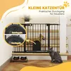 PawHut Hondenpoort, beschermingshek, deurhek, staal, zwart Productafbeelding-voorbeeld 6