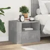 vidaXL Wand-Nachttisch Betongrau 45x30x35 cm Produktbild-Vorschau 1
