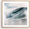 Gerahmtes Poster - Rahmen in heller Eiche - Welle Meer Produktbild-Vorschau 1
